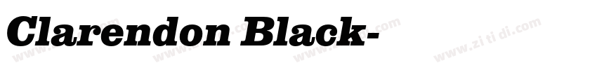Clarendon Black字体转换